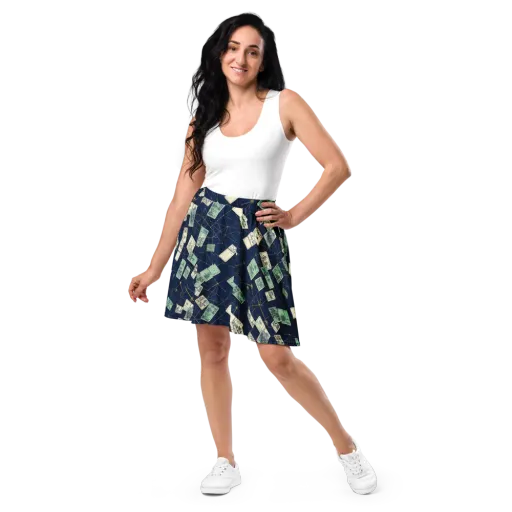 Constellation Cartography on a Skater Skirt