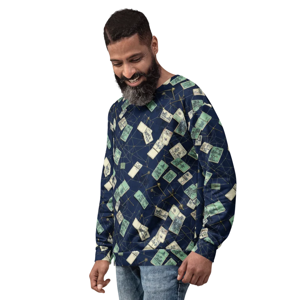 Constellation Cartography on Sweatshirt — Left Front