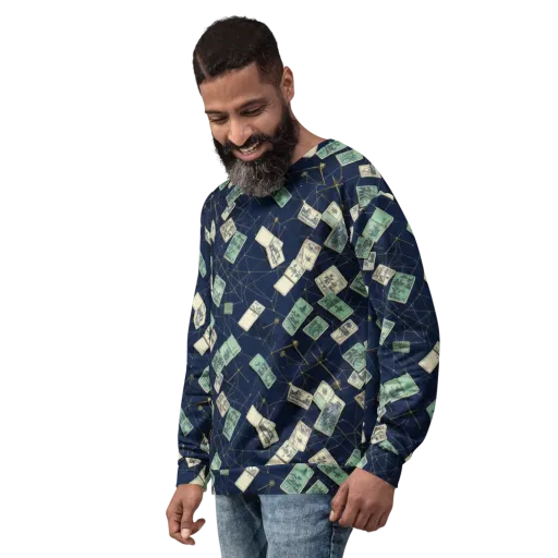Constellation Cartography on a Sweatshirt