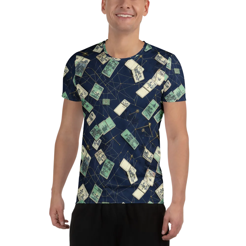 Constellation Cartography on Men's Athletic T-Shirt — Front