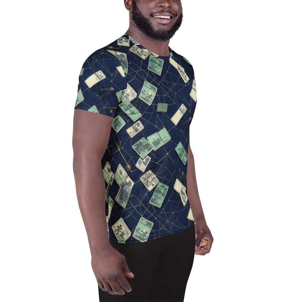 Constellation Cartography on Men's Athletic T-Shirt — Right