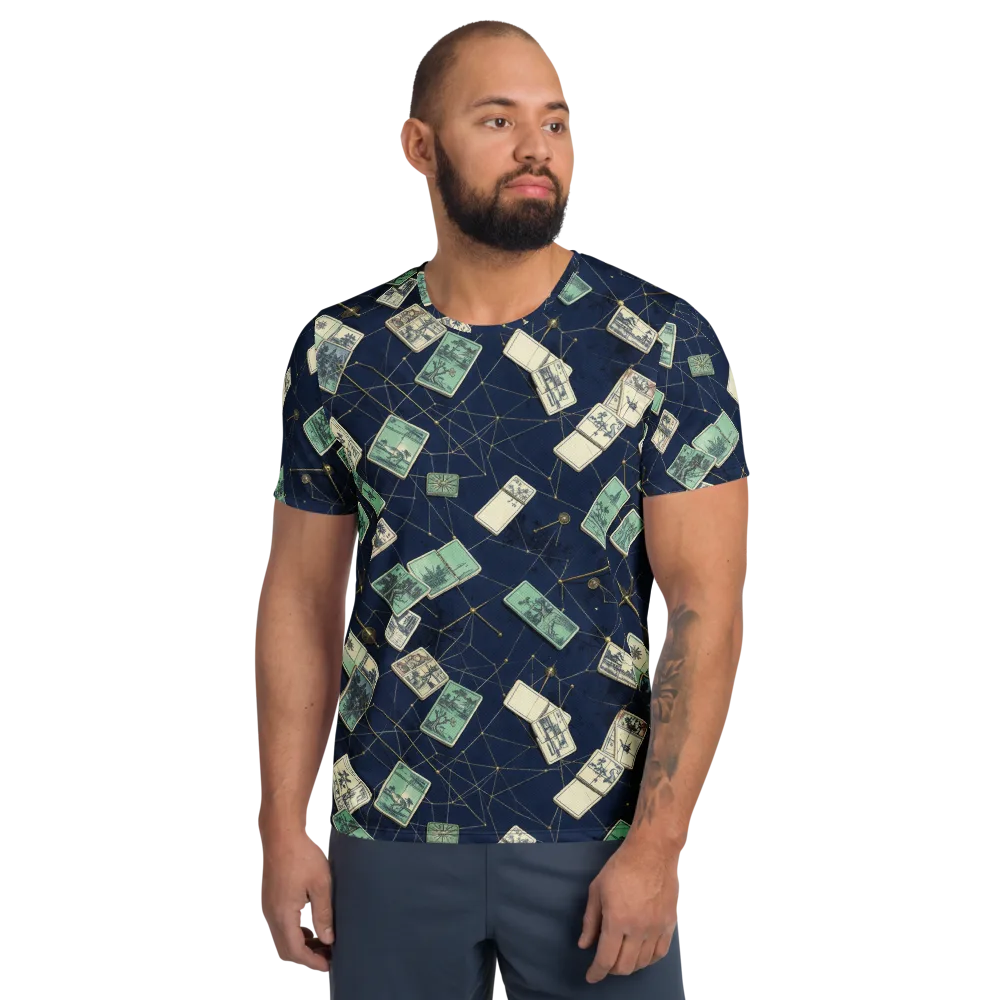 Constellation Cartography on Men's Athletic T-Shirt — Front