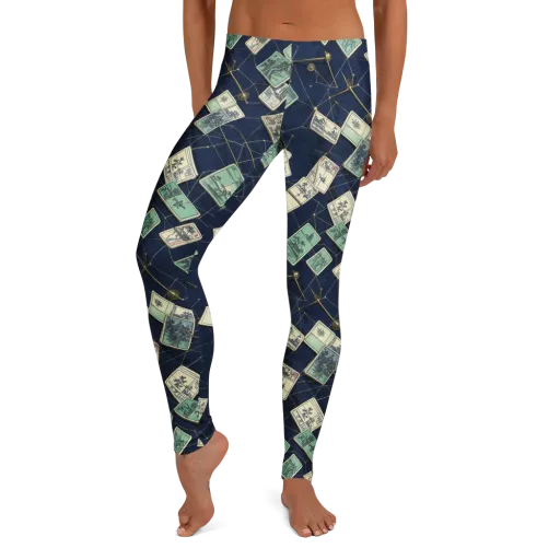 Constellation Cartography on a Leggings