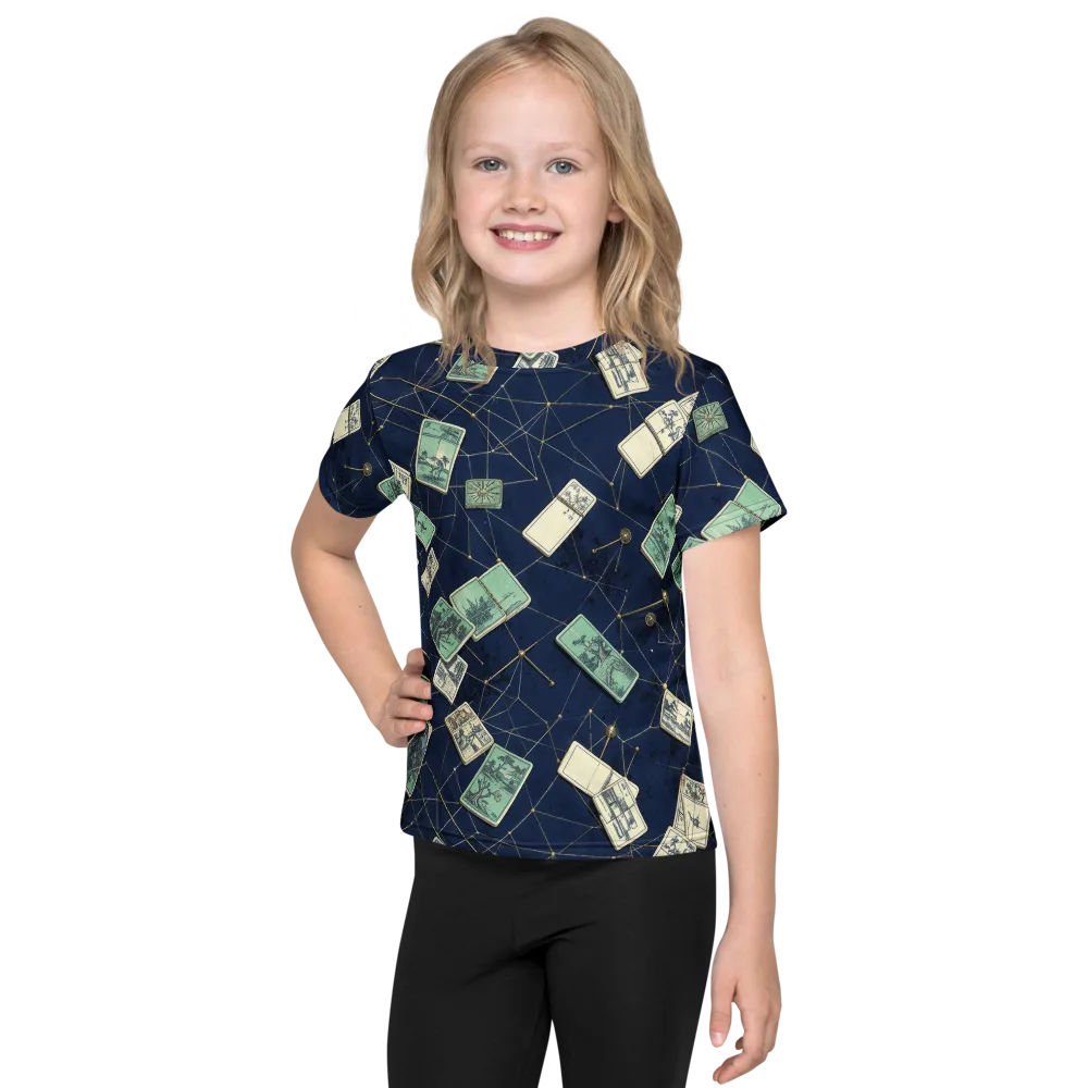 Constellation Cartography on Kids Crew Neck T-Shirt — Front