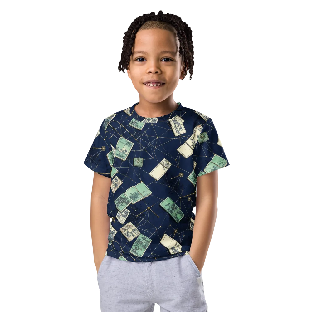 Constellation Cartography on Kids Crew Neck T-Shirt — Front