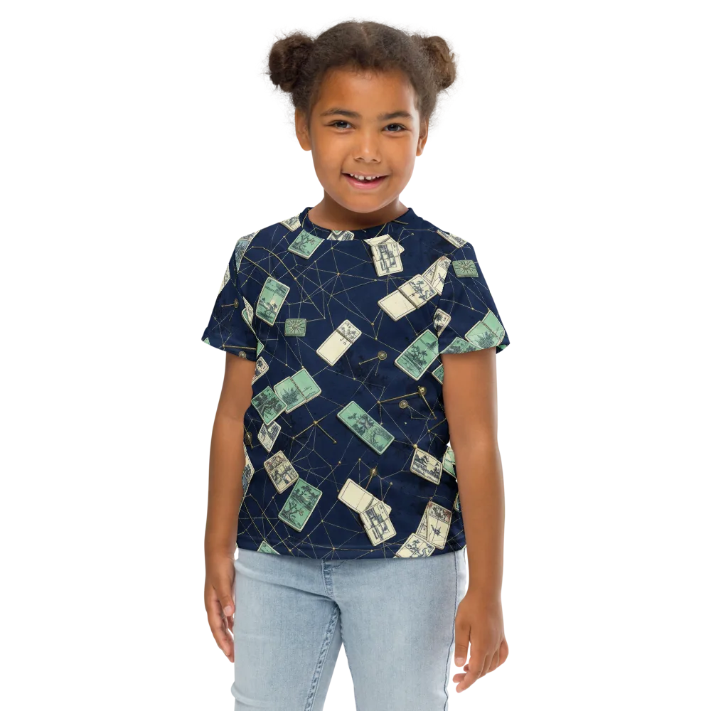 Constellation Cartography on Kids Crew Neck T-Shirt — Front