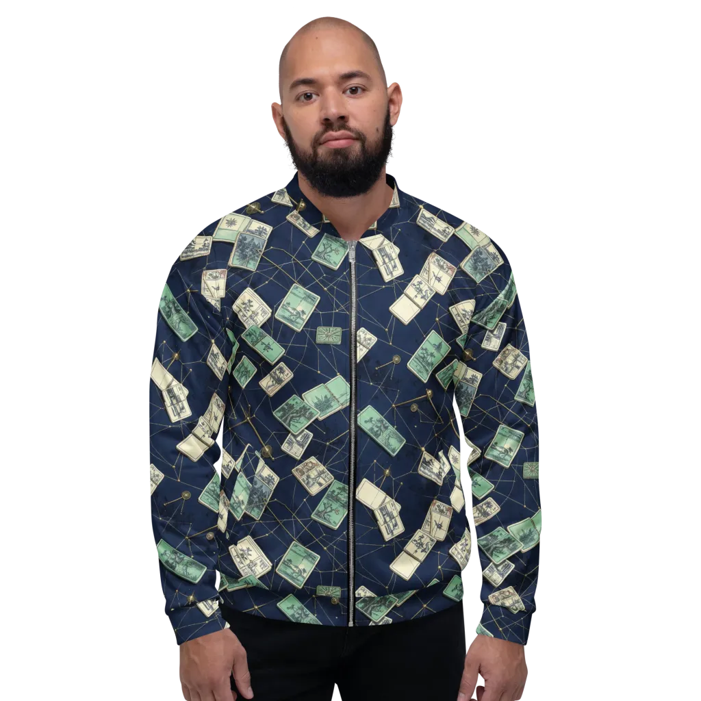 Constellation Cartography on Bomber Jacket — Front