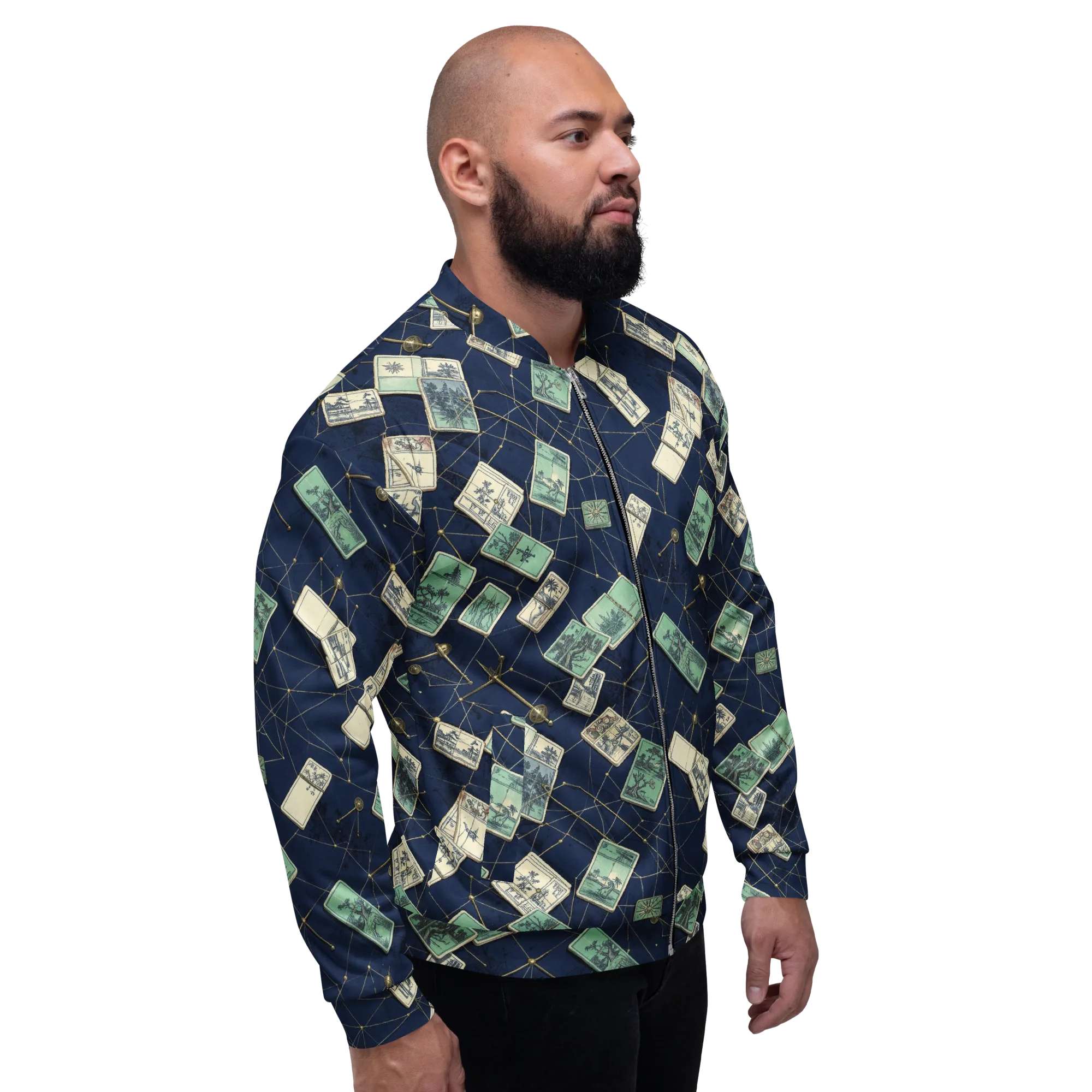 Constellation Cartography on Bomber Jacket — Right