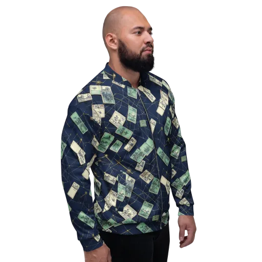 Constellation Cartography on a Bomber Jacket