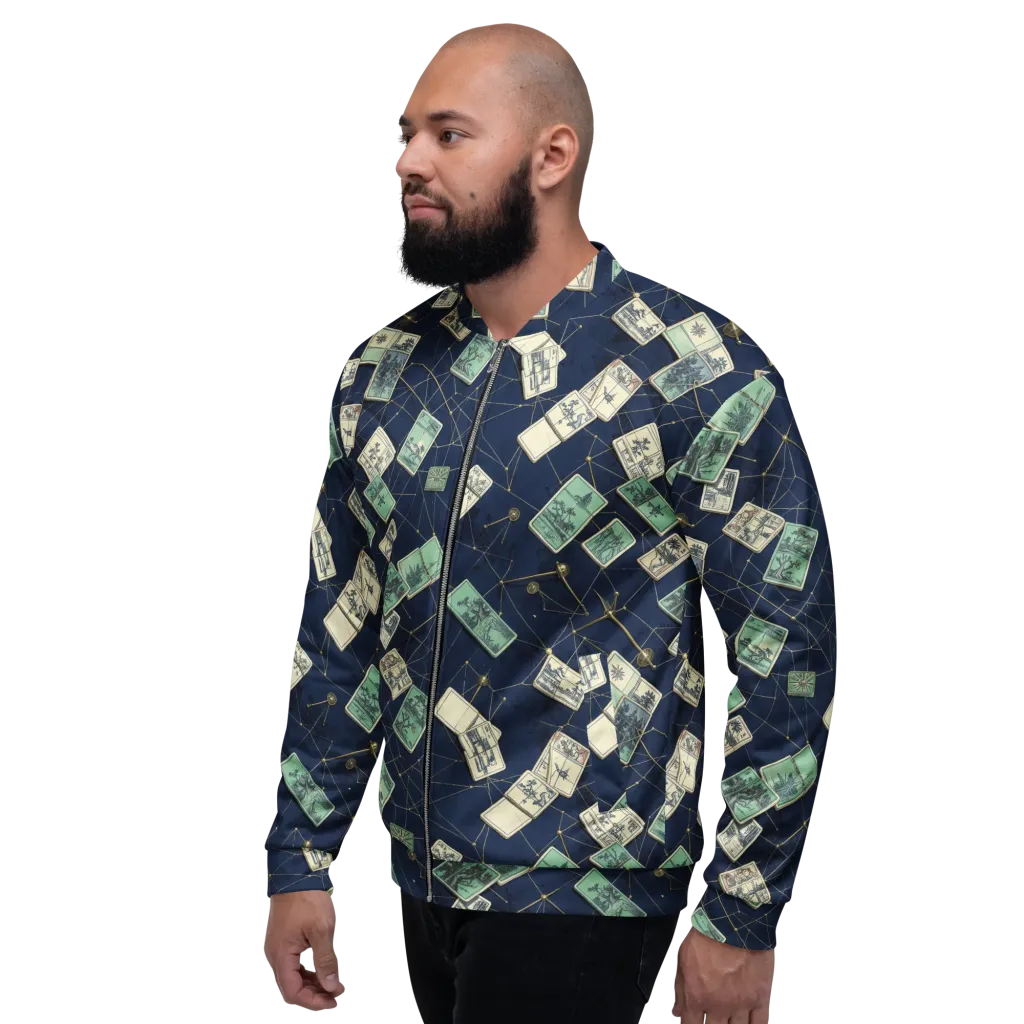 Constellation Cartography on Bomber Jacket — Left