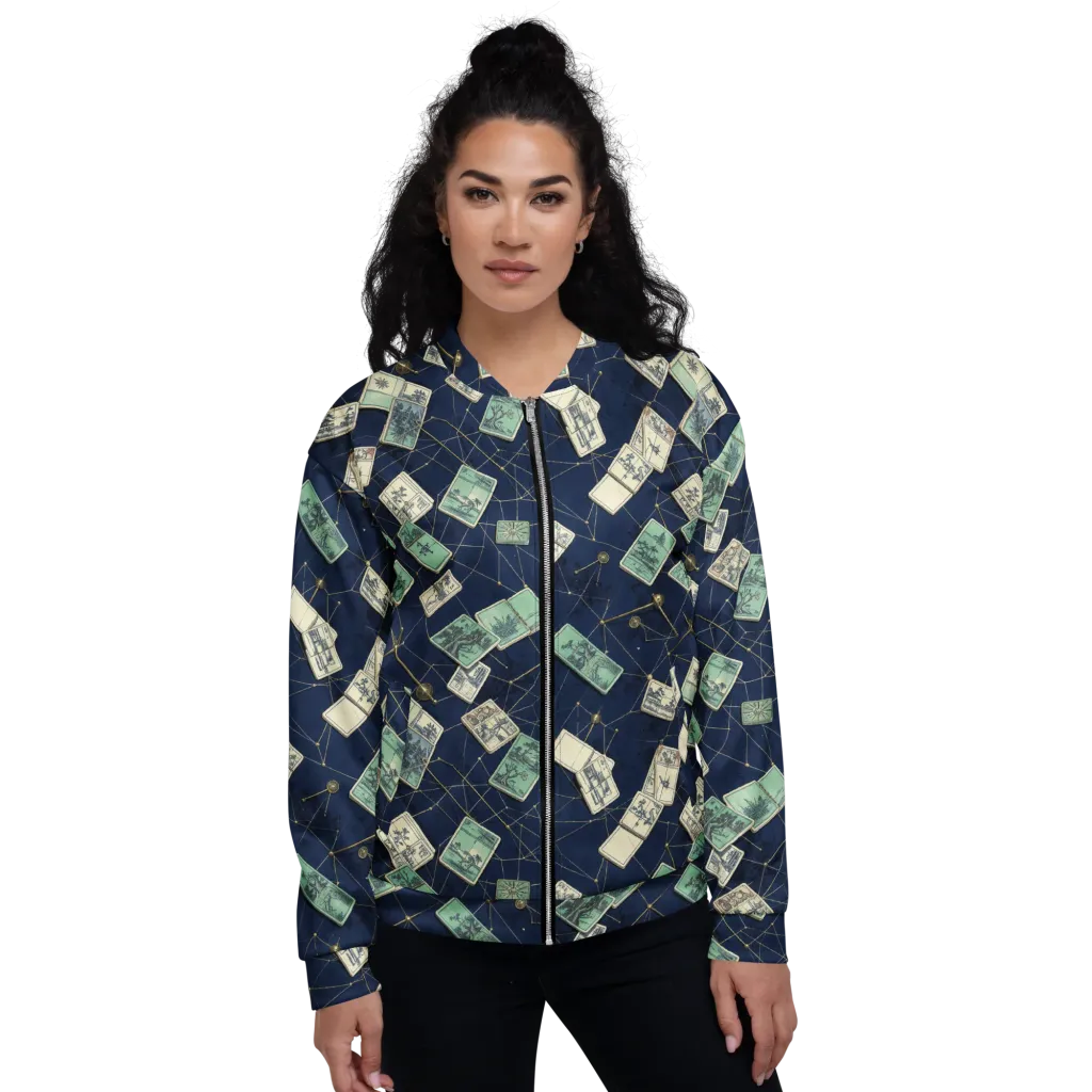 Constellation Cartography on Bomber Jacket — Front