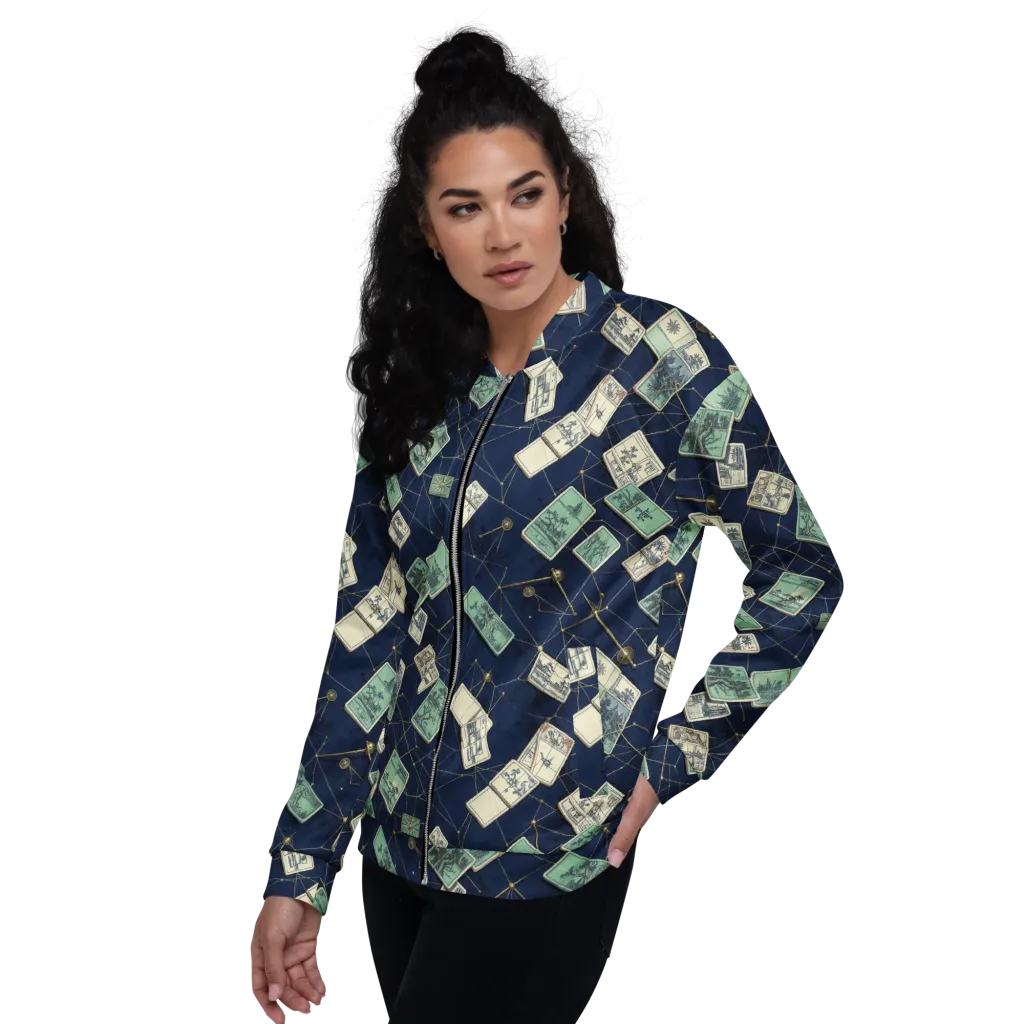Constellation Cartography on Bomber Jacket — Left