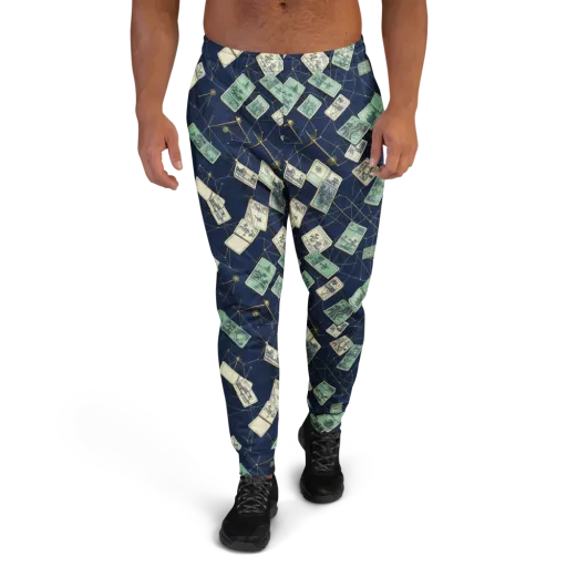 Constellation Cartography on a Men's Joggers