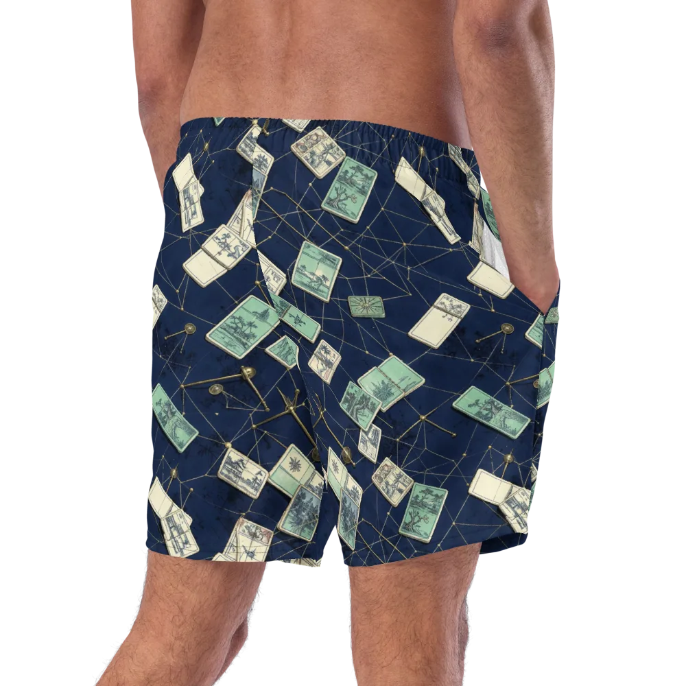 Constellation Cartography on Swim Trunks — Right Back