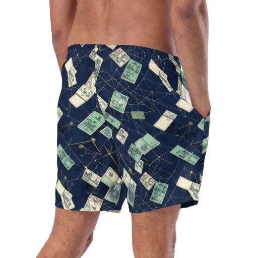Constellation Cartography on a Swim Trunks