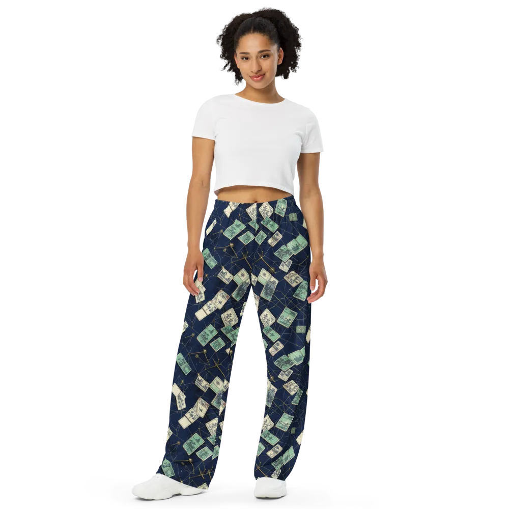 Constellation Cartography on Wide-Leg Pants — Front