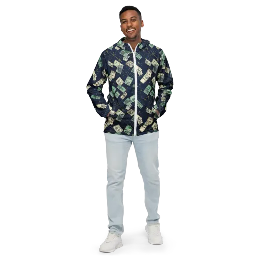 Constellation Cartography on a Men's Windbreaker