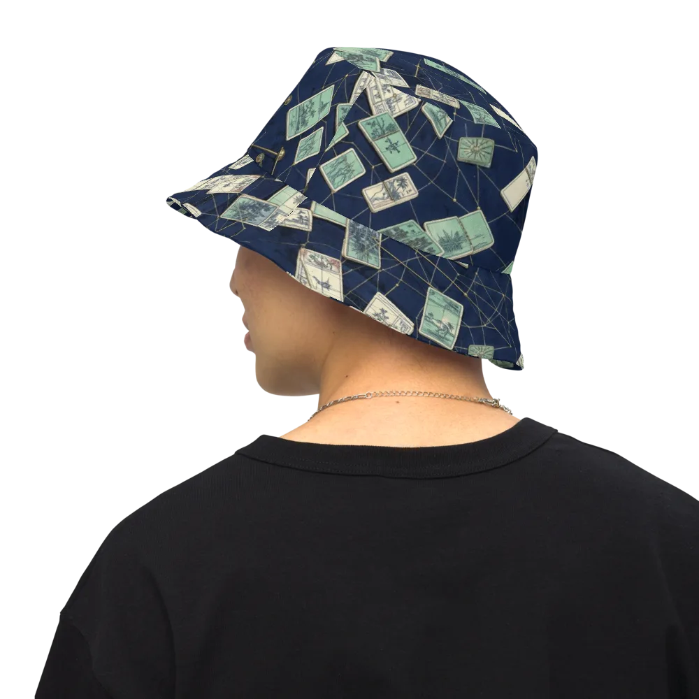 Constellation Cartography on Reversible Bucket Hat — Back Inside