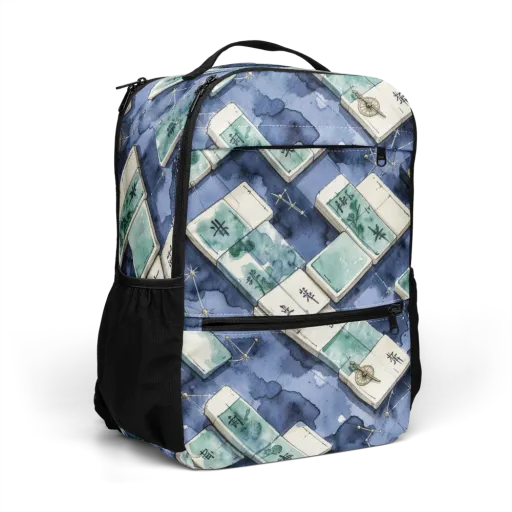 Indigo Almanac on a Utility Backpack