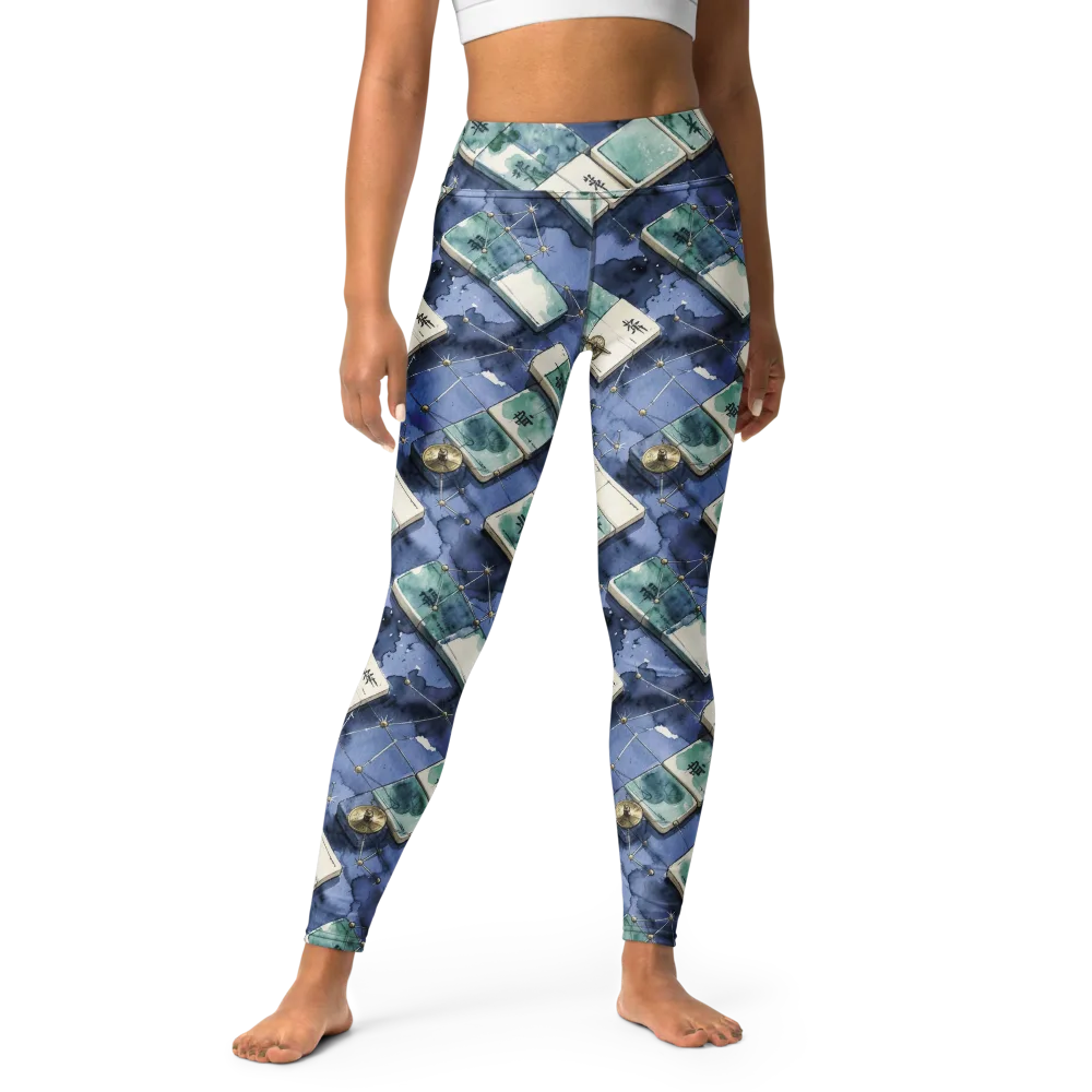Indigo Almanac on Yoga Leggings — Front