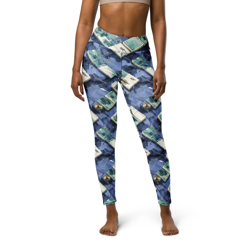 Indigo Almanac on Yoga Leggings — Front