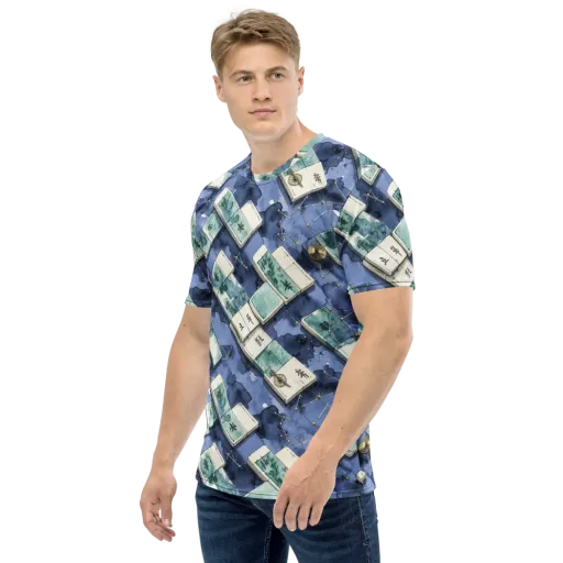 Indigo Almanac on a Men's Crew Neck T-Shirt