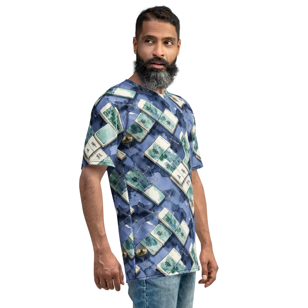 Indigo Almanac on Men's Crew Neck T-Shirt — Right