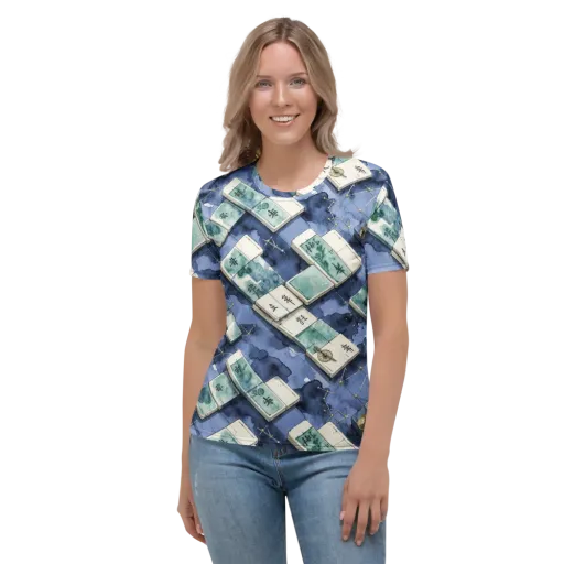 Indigo Almanac on a Women's Crew Neck T-Shirt