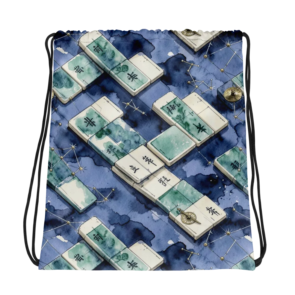 Indigo Almanac on Drawstring Bag — Photo