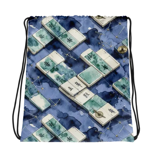 Indigo Almanac on a Drawstring Bag