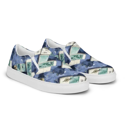 Indigo Almanac on a Women's Slip-On Canvas Shoes