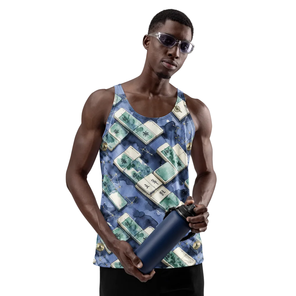 Indigo Almanac on Men's Tank Top — Front