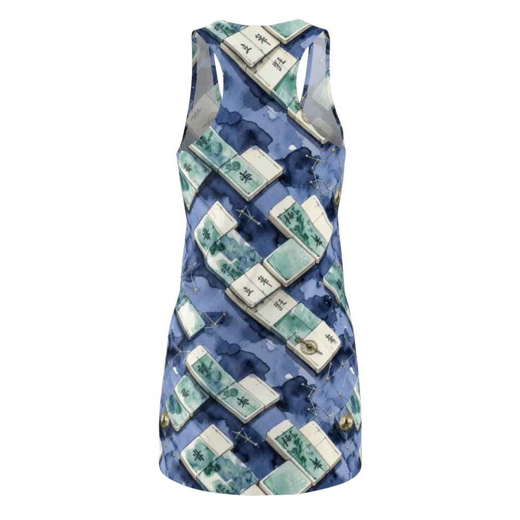 Indigo Almanac on Racerback Dress — Back