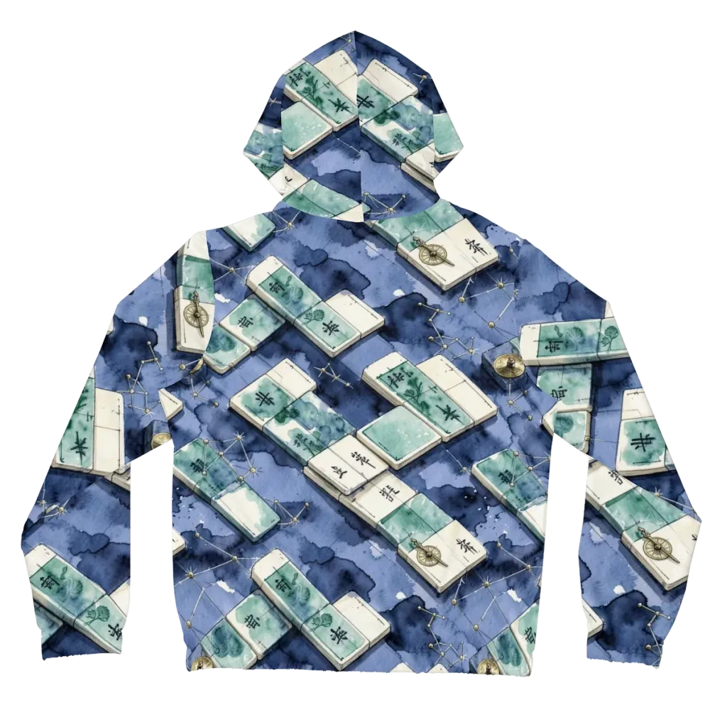 Indigo Almanac on Women's Full-Zip Hoodie — Back