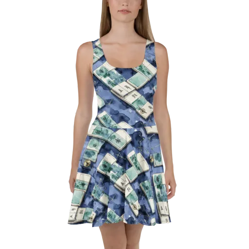 Indigo Almanac on a Skater Dress