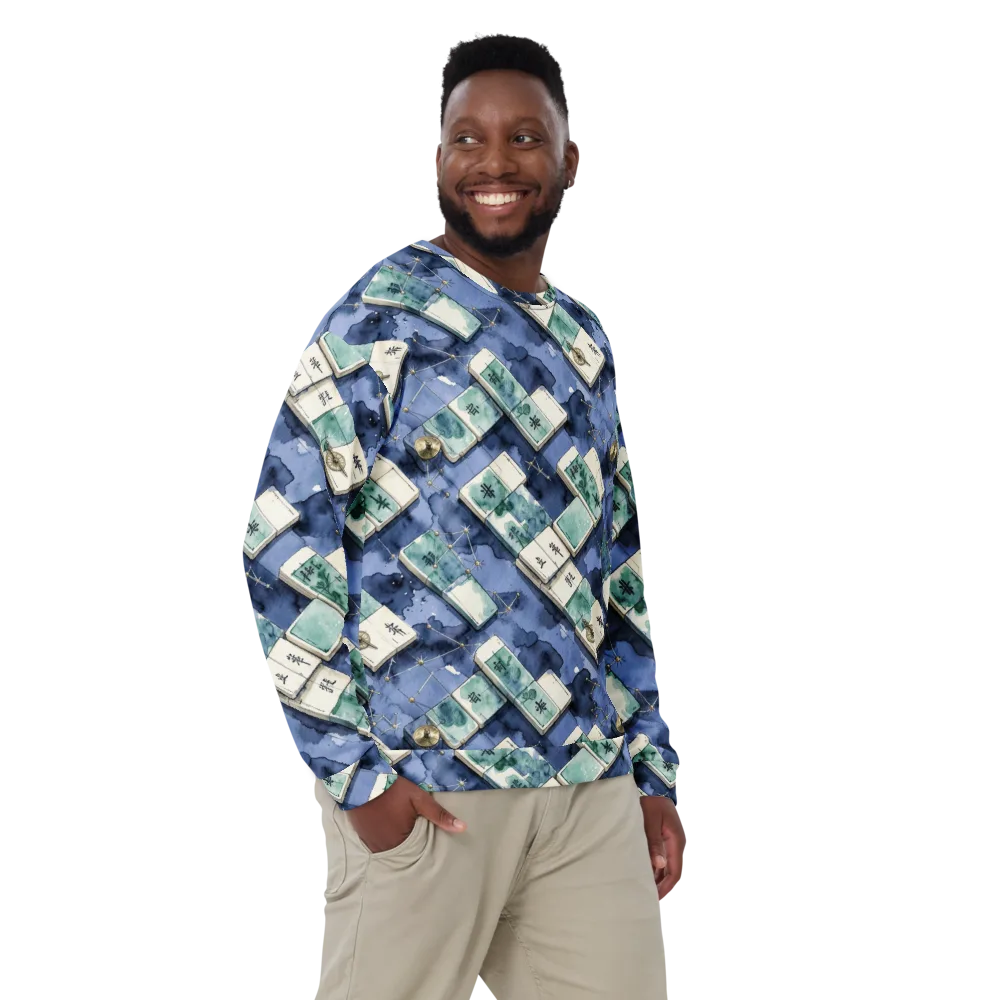 Indigo Almanac on Sweatshirt — Front