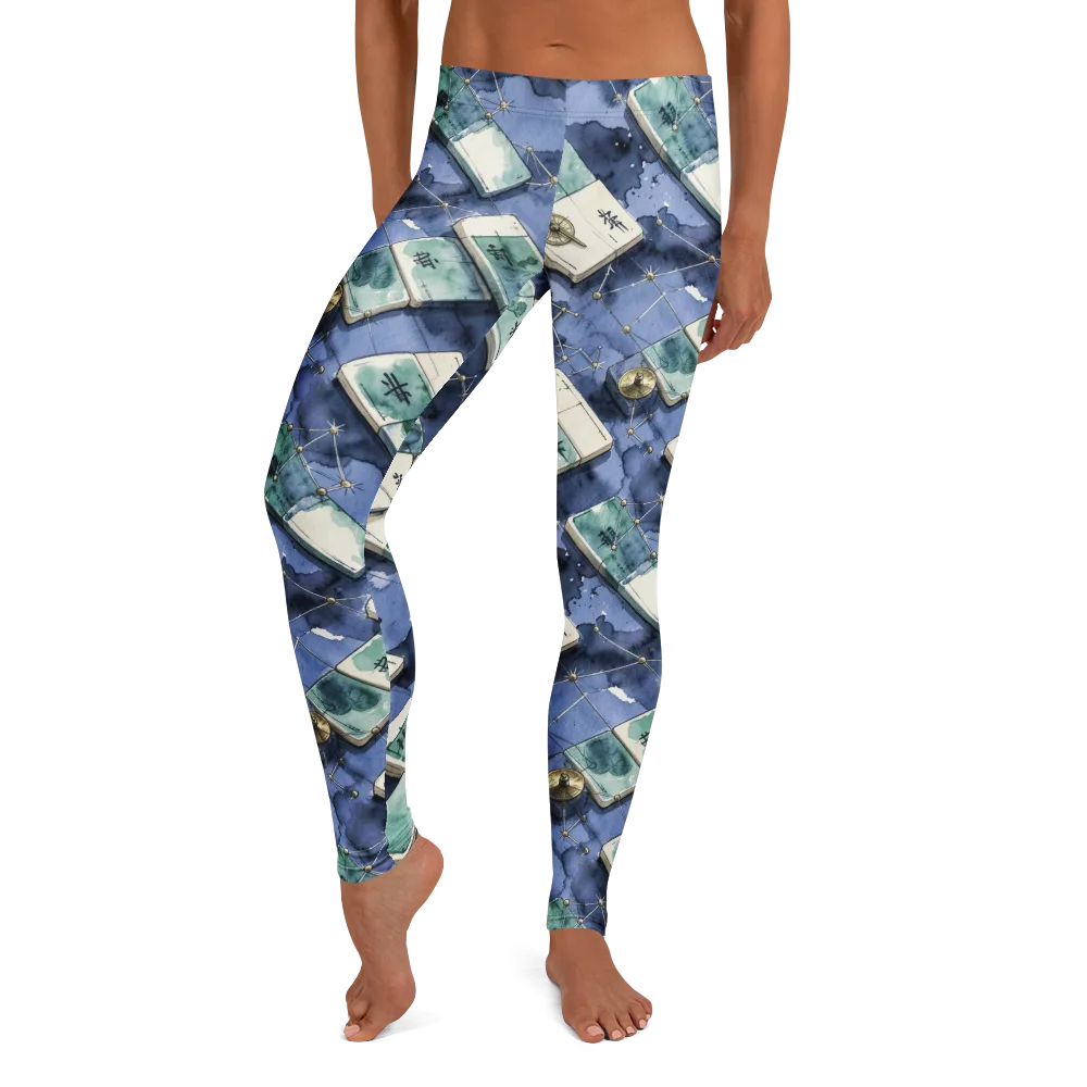Indigo Almanac on Leggings — Front