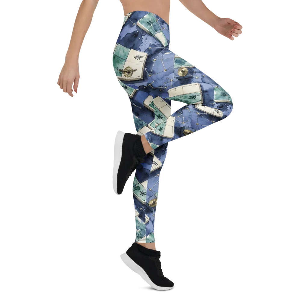 Indigo Almanac on Leggings — Right