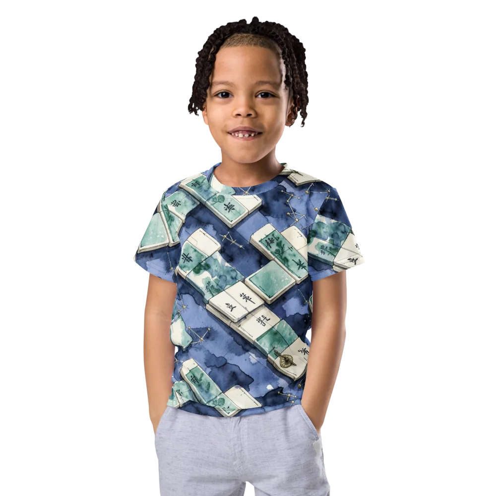Indigo Almanac on Kids Crew Neck T-Shirt — Front