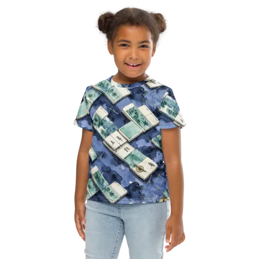 Indigo Almanac on a Kids Crew Neck T-Shirt