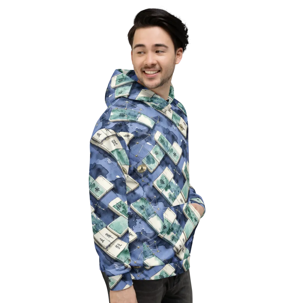 Indigo Almanac on Hoodie — Right