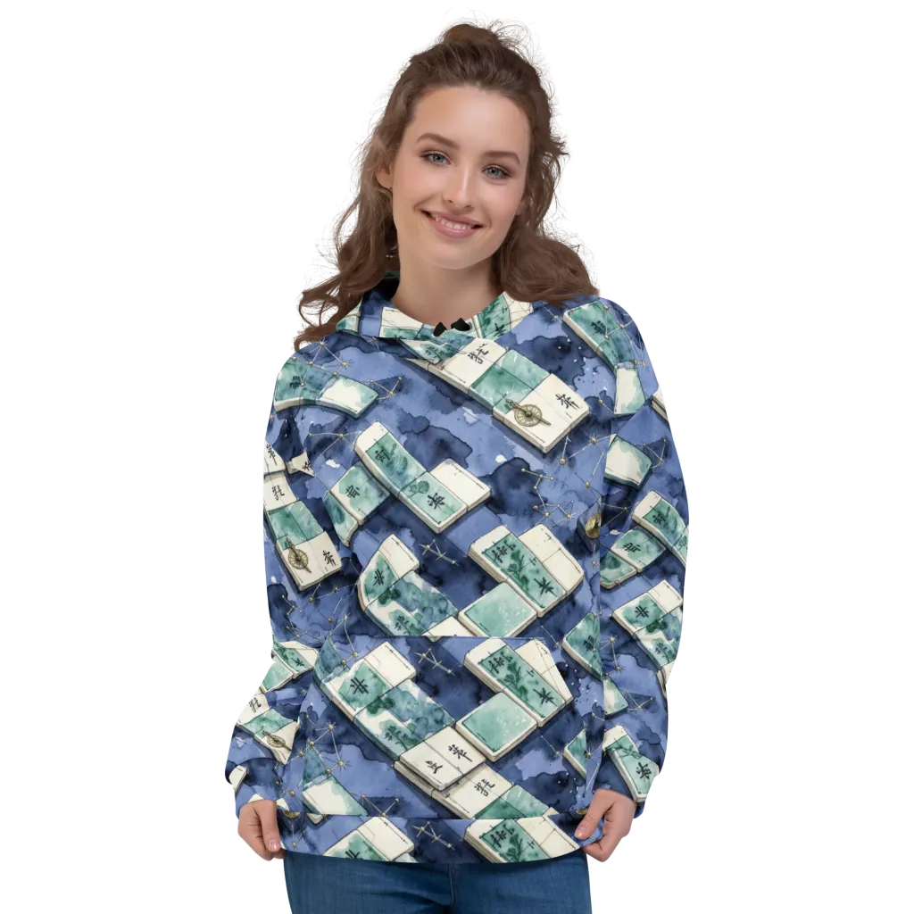 Indigo Almanac on Hoodie — Front