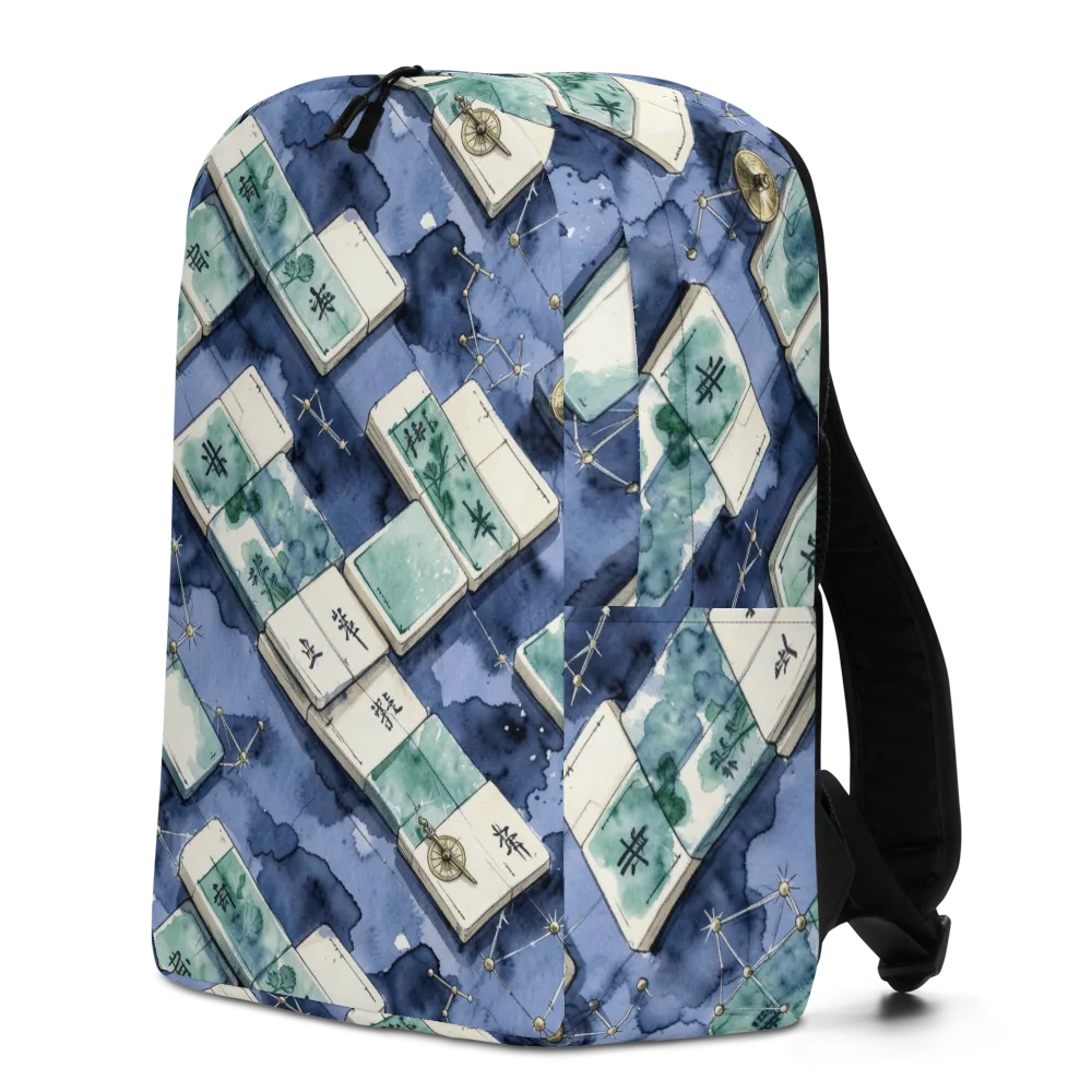 Indigo Almanac on Minimalist Backpack — Left