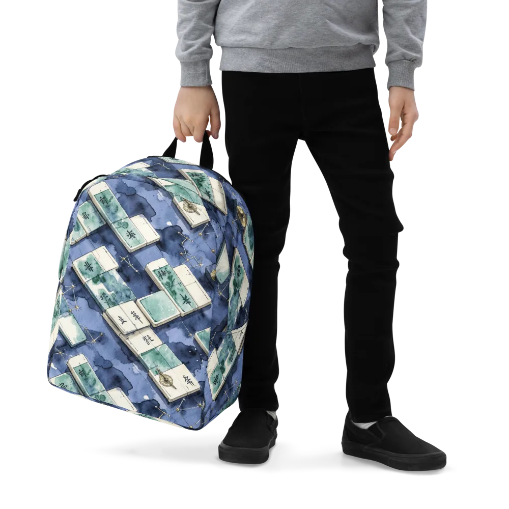 Indigo Almanac on Minimalist Backpack — Zoomed-in