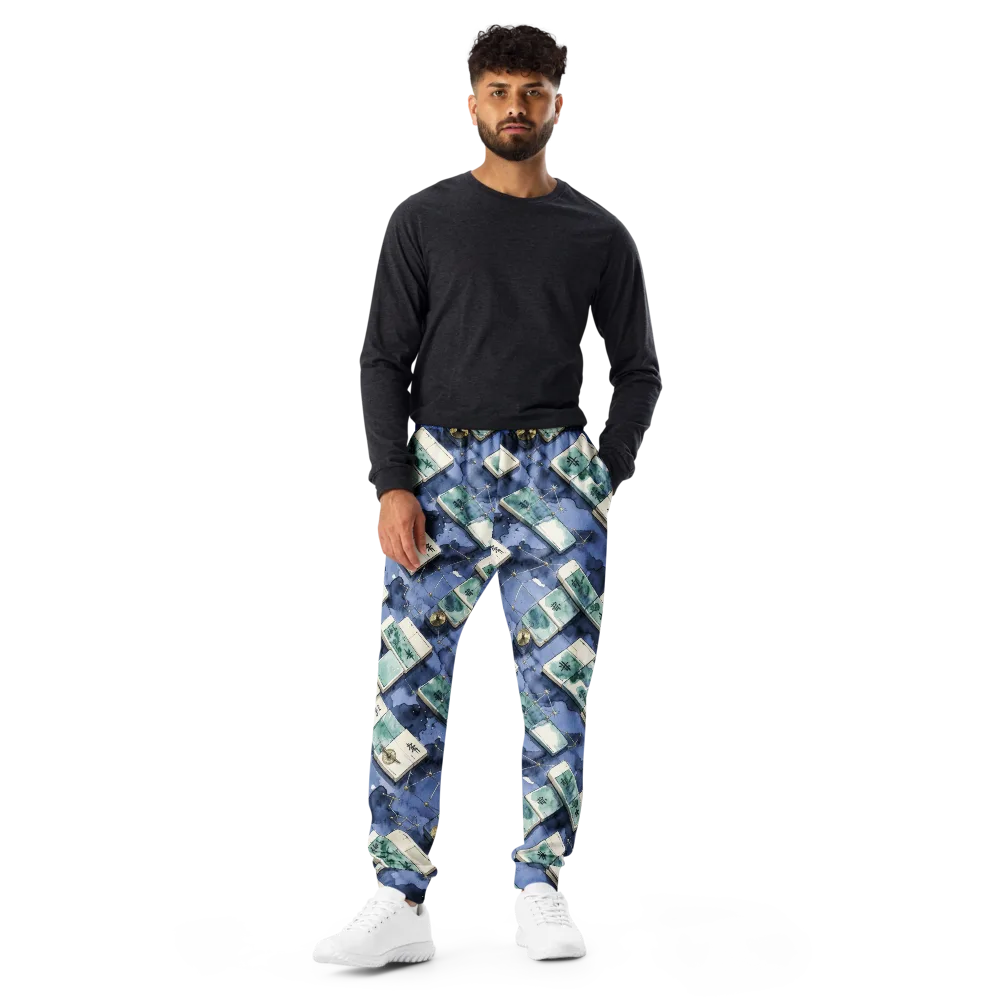 Indigo Almanac on Men's Joggers — Front