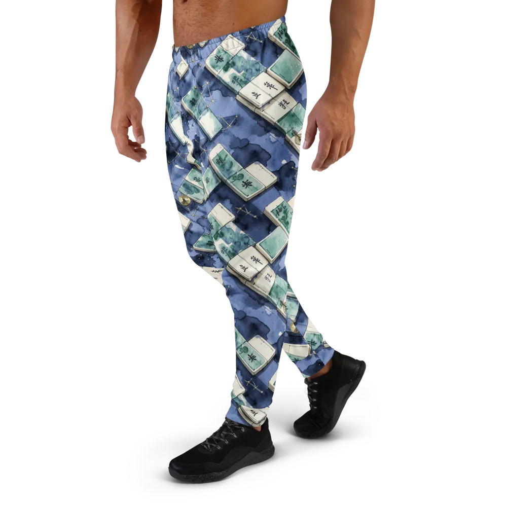 Indigo Almanac on Men's Joggers — Left
