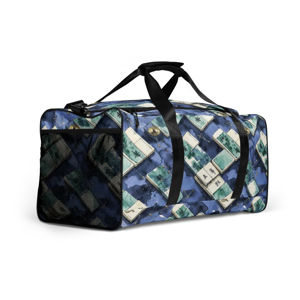 Indigo Almanac on Duffle Bag — Right Front