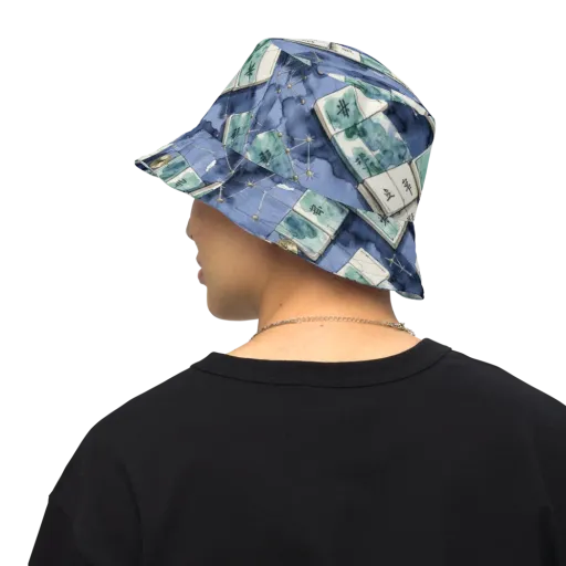 Indigo Almanac on a Reversible Bucket Hat