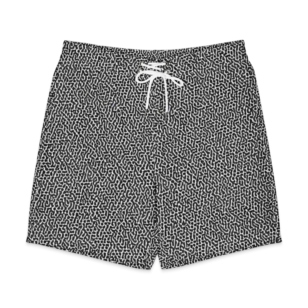 Noir Cellscape on Men's Board Shorts — Front