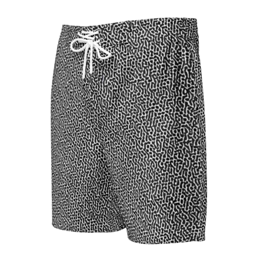 Noir Cellscape on a Men's Board Shorts
